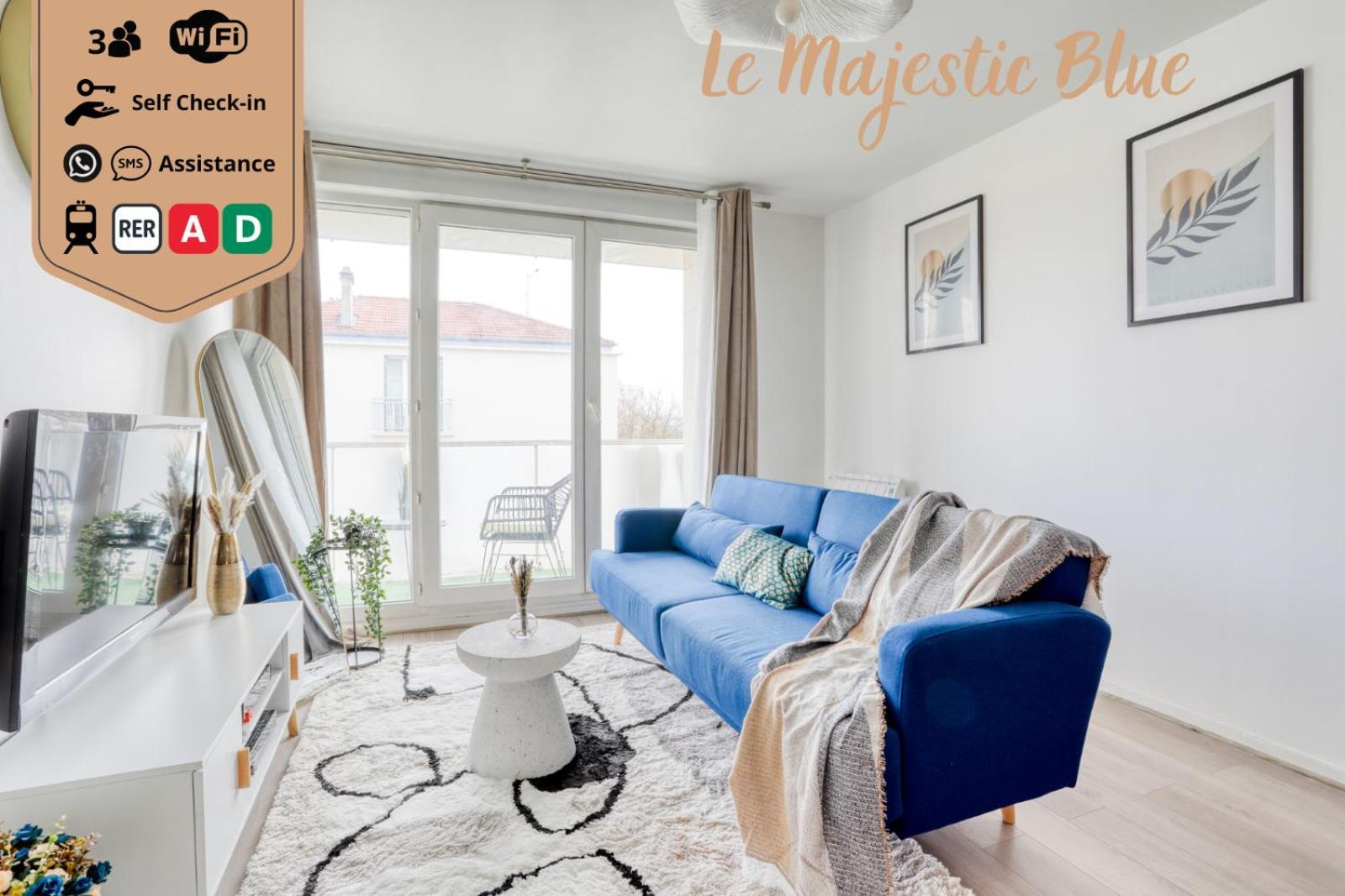 Le Majestic Blue - Metro 8/Hopital Henri Mondor Créteil Екстериор снимка